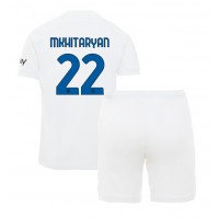 Inter Milan Henrikh Mkhitaryan #22 Vonkajší Detský futbalový dres 2023-24 Krátky Rukáv (+ trenírky)
